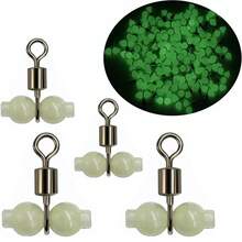 22pcs Luminous Gourd-Shaped Fishing Line Splitter Swivel Rings, Saltwater Fishing Accessories - Multicolor - View 2