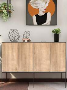 1 Roll PVC Oil-Proof Wood Grain Sticker Self-Adhesive Wallpaper For Kitchen Countertop Furniture Cabinet Table Wall Renovation - Phoebe - View 7