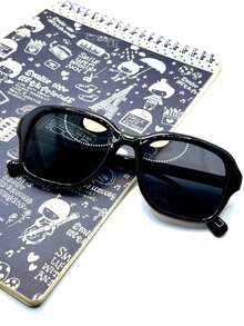 Women's Retro Cat-Eye Sunglasses With UV400 Protection, Fashionable 2026, Durable And Stylish. - 黑色 - 查看 5