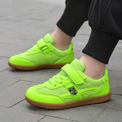 1 Pair Teenagers' Sports Shoes, Casual Rubber Outsole Non-Slip Breathable Durable Protective Retro Stylish Energetic Suitable For Students, Street, Sports, Campus, Daily Running