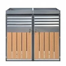 Outdoor Waste Bins - WOOD - View 11