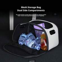 1 pieza Caja de almacenamiento multifuncional para el maletero, organizador impermeable de gran capacidad, útil para autocaravana y camping, mantiene el interior del coche ordenado y mejora el estado de ánimo - multicolor - Ver 3