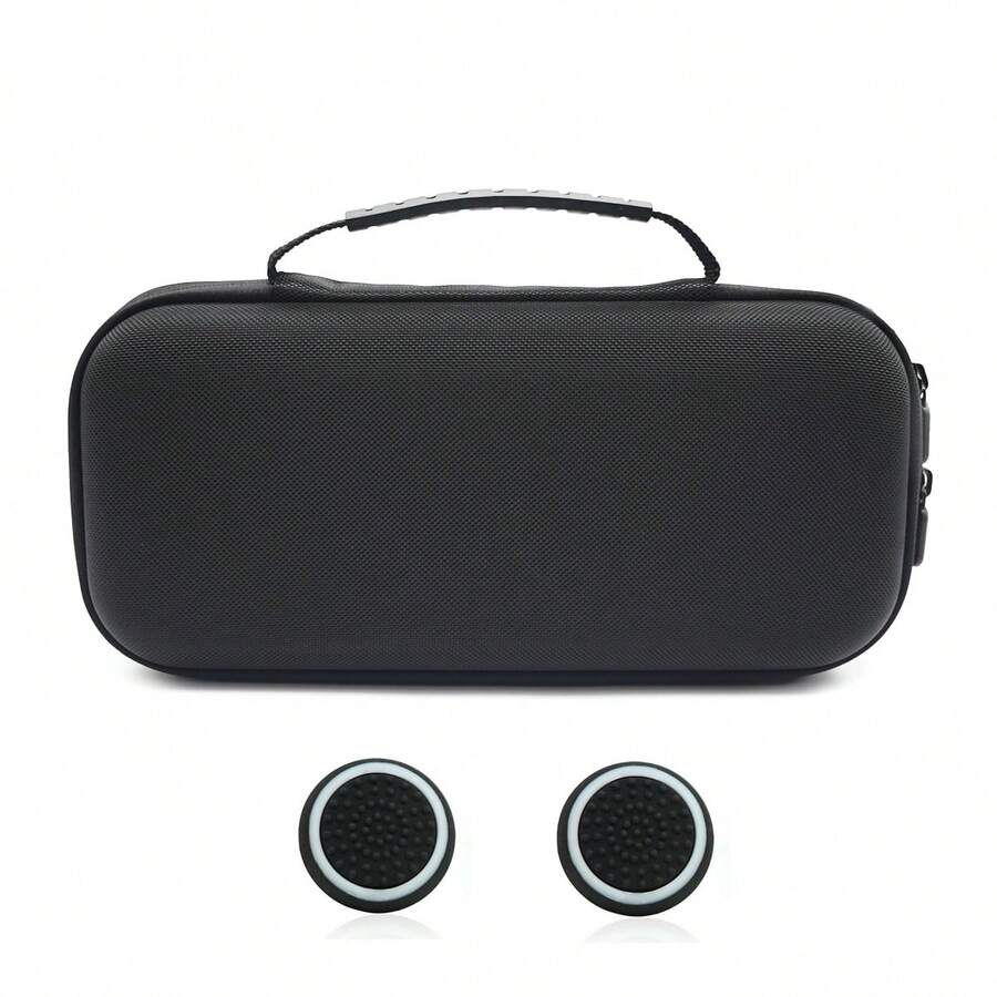 Compatible With Xbox ROG Ally, Steam Deck, 1pc Console Storage Bag + 2pcs Controller Joystick Caps Set, Anti-Drop Anti-Scratch Anti-Slip Anti-Sweat, Large Capacity Convenient For Travel - View 1
