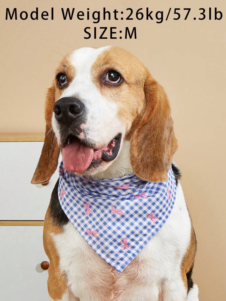 Cute & Sweet Pet Triangle Bib, Drool Bib, Suitable For Household Cats And Dogs