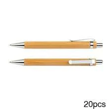 Customized Name/Logo Bamboo & Wood Beaded Ballpoint Pen, In-Stock Gift Pen - Brown - View 9