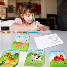 Buku Mewarnai dan Sketsa DIY Hewan Ternak - Buku Menggambar Kreatif untuk Anak-Anak untuk Meningkatkan Imajinasi dan Keterampilan Artistik, Buku Aktivitas Menggambar Seru dengan Tema Hewan, Mainan Pembelajaran Sempurna untuk Anak Laki-Laki dan Perempuan, Buku Mewarnai Mini untuk Meningkatkan Waktu Bermain Kreatif - MultiWarna - View 7