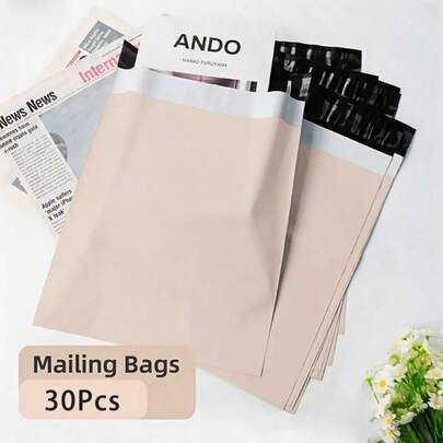 30pcs Polyethylene Mailer Bags - Self-Sealing, Secure & Durable Shipping Envelopes - Ideal For Weddings & Festivals, Packaging|Waterproof And Tear-Resistant|Shipping Envelope Self Sealing Bags, Secure Shipping Bag For Small Business And Daily Office