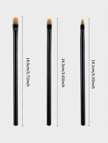 3 Pcs Eyebrushes For Eyebrows Design Draw Or Sketch The Shape And Help To Perfect Application - Black - View 6