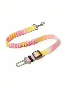 1条宠物车载安全牵引绳，渐变色可伸缩狗绳，彩虹风格宠物牵引绳，弹性减震车载安全带，尼龙安全带，结实耐用的狗狗车载安全带，狗狗安全带，让您的爱犬更安全！狗狗户外用品，狗狗车载座椅，狗狗车载座椅套，狗狗车载座椅保护垫，宠物车载座椅 - 米色 - 查看 13