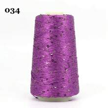 50g Shiny Sequin Crochet Knitting Yarn, DIY Sweater, Bag, Hat Handicraft Materials - Multicolor - View 14
