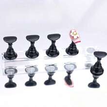 1 Giá đỡ trưng bày móng tay acrylic từ tính - Giá đỡ thực hành móng giả - Hộp đựng dụng cụ đào tạo nghệ thuật làm móng - Nhiều màu - Xem 13