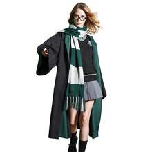 1pc Warner Bros. -Style Or House Robe: Black Long Robe With Red Collar, Embroidered Dragon Head Emblem, Realistic School Uniform Design, Combining Fashionable And Magical Campus Vibe, Suitable For Cosplay, Collection, And Themed Parties, Comfortable And Well-Fitted. - Multicolor - View 3
