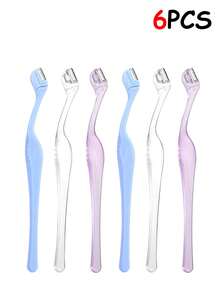 6/3/1pc Stainless Steel Small Eyebrow Trimmer, Lip Hair Removal Scissors, Simple & Easy-To-Use Beauty Tool - Multicolor - View 8