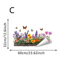 1/3 miếng dán cửa sổ hình hộp hoa gỗ sống động như thật với chủ đề khu vườn mùa xuân. Miếng dán kính tĩnh điện hai mặt, có thể tái sử dụng, làm bằng PVC. Thích hợp cho phòng ngủ, phòng khách, nhà bếp, phòng tắm và trang trí nhà cửa. - Nhãn dán cửa sổ - Xem 14