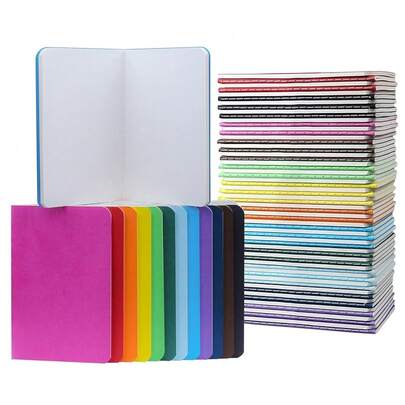 Pack Mini Notebooks 3.5x5.5 In,Mini Journals Memo Notepads For , Small Pocket Notebook Set, 12 Colors For Students, Traveler, Schoolsss Supplies, 3.5x5.5 Inches, 30 Sheets/60 Pages