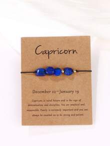 12 Zodiac Natural Stone Handmade Braided Bracelet, Friendship Bracelet For Women - Bracelet - View 11