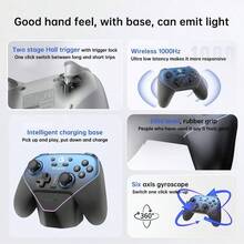 GAMESIR T4n Pro Dual-Mode Magnetic Gamepad, Instant Bluetooth/2.4G Connection, Smart Recognition For Switch/PC/Steam/TV, Velvet Grip, Adaptive Vibration Feedback - View 5