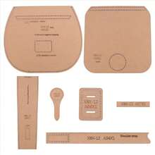 DIY Leather Tool Kit Handbag Sewing Pattern DIY Handmade Craft Template Finished Product Size 21x19x6.5CM - A - View 2