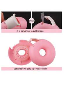 6pcs Eye Shadow Tape, Eye Shadow & Eyeliner Pen Auxiliary Tools, Eye Makeup Auxiliary Tools, Eye Makeup Setting Cream, Eye Makeup Protection Tape, Professional Eyelash Tape, Adhesive Cloth Eyelash Tape, Breathable Micropore Cloth Eyelash Grafting Tape, Eyelash Lifting Tape, Breathable Hypoallergenic Eyelash Isolation Film - Multicolor - View 5