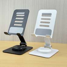 360 Degree Rotatable Multifunctional Desktop Phone Holder, Universal Metal Phone/Tablet Stand, Slouchy Portable Foldable Adjustable Stable Phone Bracket - A - View 9