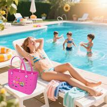 CSjihua Large-Capacity EVA Toiletry Bag, 2026 New Style Clutch/Shoulder Bag, Stylish And Versatile, Suitable For Beach, Pool, Boat, Grocery Shopping, Sports, Etc., Suitable For Men And Women. - 彩色 - 查看 4