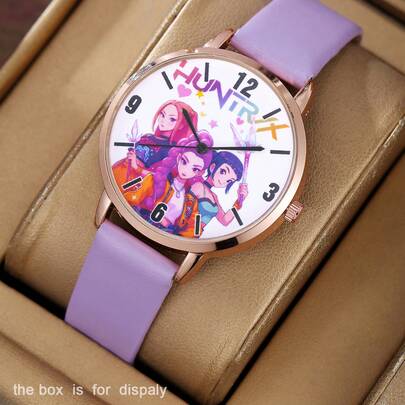 Reloj de lujo con temática de anime soñadora, opción de regalo ideal