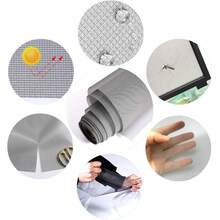 1pc, Gray, DIY Adjustable Anti-Mosquito Mesh Screen, High Density Invisible Mosquito Net For Home, Multi-Scene Applicable Anti-Mosquito, Fly, Insect And Bird Net - Mosquito Screen - View 8
