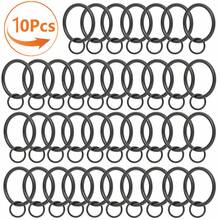 10Pcs/30Pcs/50Pcs (1.45 Inch/3.7cm) Curtain Rings With Eyelets - Metal Curtain Rings, Hanging Rings And Curtain Hooks, Living Room Curtain Rod Sliders, Bathroom Shower Curtain Rod Hooks Rings (Gold, Black, Silver) - Multicolor - View 14