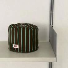 Nueva caja de pañuelos de estilo coreano simple y multicolor, diseño a rayas para sala de estar, exterior, cocina, cubierta de papel de pañuelos, bolsa de almacenamiento de tela - Caja de pañuelos - Ver 8
