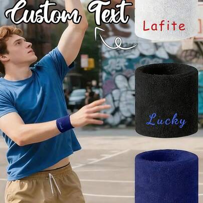 1 Cặp băng đeo cổ tay thể thao tùy chỉnh, thấm hút mồ hôi, đa năng, phù hợp cho yoga, thể dục, tennis, bóng rổ và các môn thể thao khác, thiết kế unisex, thích hợp làm quà tặng lễ Phục sinh, Ngày của Mẹ, sinh nhật, kỷ niệm cho gia đình, người yêu và bạn bè.