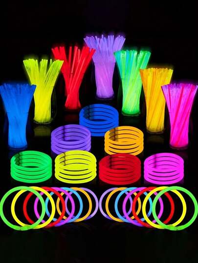 50pcs Glow Sticks, 10-14 Hours Lasting, Suitable For Easter, Christmas, Halloween Decorations, Football Parties, Multi-Pack Party Favors, Halloween Party Gifts, Also For Christmas Parties And Christmas Birthday Celebrations