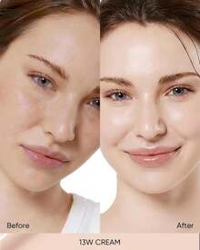 SKINTIFIC Full Coverage Cushion Foundation #13W Cream| Satin Glow Finish, Oil-Control &amp; Waterproof, Buildable Tattoo Cover Cushion for All Skin Types - ColorB - Ver 2
