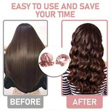 2pcs/Set No Heat Curling Iron And Curling Cap Combo, Loose Wavy Hairstyle Tools Set (1 Curling Iron + 1 Cap), Curling Iron, Curling Brush, Curling Tools, No Heat Curling, No Heat Curl, Hair Curler, Hair Roller, Curling Tools, Hairstylist, Hairstylist Accessories - Multicolor - View 11