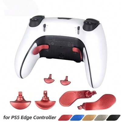 TOPWOLF 4pcs Full Metal Replacement Back Shell Kit For Controller, 5 Color Options