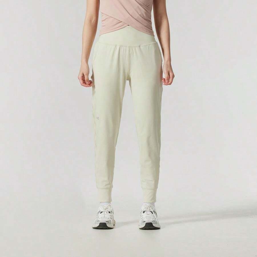 Under Armour Movement Jogger Knit Slim Tapered Pants, Suitable For Commuting, Gym, Training - Mink White Gray - View 1