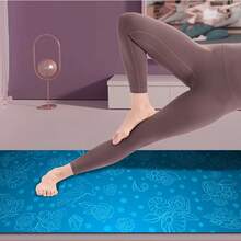 1 片 71*22 英寸瑜伽垫，多种花卉图案可选 - 防滑耐磨加宽加厚健身垫，家用/专业初学者瑜伽训练垫 - 彩色 - 查看 4