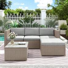 Outdoor Table & Chair Sets - Khaki - View 5