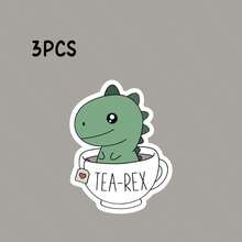 Funny Possum Sticker | Vinyl Laptop Decal, Cartoon Pattern, Glossy Finish, Self-Adhesive, Single Use-Funny Laptop Sticker Tea Rex Vinyl Sticker Water Bottle Funny Sticker Sarcastic Dino In Tea Cup Cute Stickers Tea Scrapbook Supplies Stationery Funny Stickers Kindle - Light Film - View 10