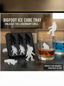 2026款大脚怪冰格，易脱模，可放入洗碗机清洗，可重复使用的6格硅胶冰模，适合威士忌派对和自制饮品，趣味十足。 - 彩色 - 查看 7