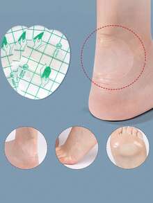 High Heeled Shoes Scratch Resistant Heel Stickers Abrasion Resistant Heel Stickers Girl Transparent Invisible Ultra-Thin Gel Stickers Artifact Protection Ankle Abrasion Resistant Stickers - Multicolor - View 3