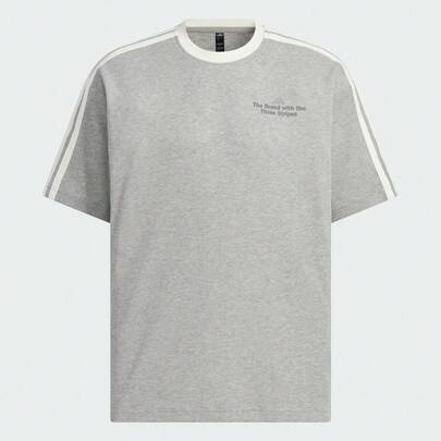 Adidas Camiseta de manga corta GFX TEE1 para hombres, camiseta corta sin cuello tejida TKF2477