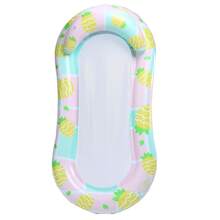1pc Inflatable Water Lounger, Strawberry & Pineapple Design, Mesh Structure, With Pillow, PVC Material, Suitable For Water Activities, Pool, Beach, Theme Party, Inflatable Water Float, Requires Separate Air Pump Purchase - Fruit Mesh Recliner - View 12