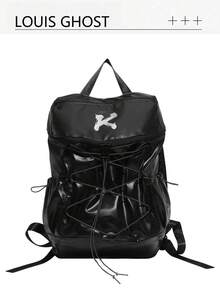 Functional Style Backpack | Interpret The Aesthetics Of Travel In All Scenarios Cross Straps - A Set Of Equipment To Unlock The Absolute Visual Sovereignty Of Daily Commuting And Short Trips The Front Cross-Strap Design Collides With The Black Wide Shoulder Strap To Create A Vintage Layering. Top Handle Adjustable Wide And Thick Shoulder Strap To A Comfortable Double Shoulder - Multicolor - View 13