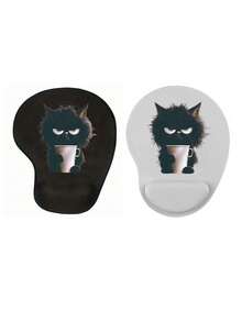 Alfombrilla de ratón con reposamuñecas ergonómica, diseño lindo de gato trabajando, reposamuñecas ergonómico de EVA, alfombrilla de ratón de espuma de memoria antideslizante con soporte de muñeca cómodo y suave, almohadilla de escritorio amigable con la piel, protector de escritorio, apto para juegos, oficina, antideslizante, para PC de escritorio, portátil y uso doméstico, recuerdo de temporada de graduación, regalo perfecto para el Día de San Valentín, Día de la Madre, vuelta al colegio, Día de San Valentín - Multicolor - Ver 20
