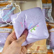 1个超柔软芋头牛奶砖/慢回弹/挤压玩具/减压玩具/加厚慢回弹减压小工具/史迪奇玩具 旅行玩具 课堂指尖玩具 迷你洗澡玩具 圣诞文具减压球，生日礼物，圣诞礼物，复活节礼物，平安夜礼物，完美礼物，玩具，游戏 - 彩色 - 查看 6