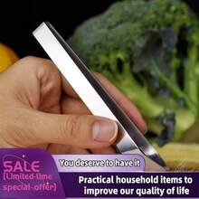 1/2/3pcs Stainless Steel Straight & Curved Tweezers, Turkey Feather Plucker, Fish Bone Tweezers, Hotel Supplies Fish Bone Tweezers, Poultry Plucker, Garlic Peeler, Vegetable Peeler, Multi-Function Stainless Steel Clamps, Kitchen Tools - View 7