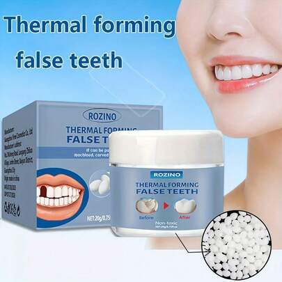 ملصقات أسنان تجميلية | مصنوعة من مواد بلاستيكية، بطراز بوهيمي، بدون ألم