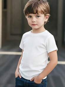 3pcs Boys' Quick Dry Mesh Round Neck Short Sleeve T-Shirts - Multicolor - View 3