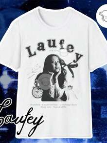 Laufey A Matter Of Album Unisex-Shirt, Music Lover Shirt, Vintage Style-Shirt, Soft Cotton - trắng - Xem 2