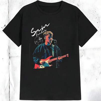 1PC Sam Fender Retro Rock Band Guitarist Graphic Women's T-Shirt